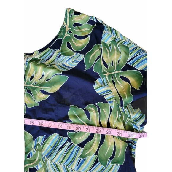 Vintage Hilo Hattie The Hawaiian Original 3XL Palm Leaf Muu Muu Dress 100% Rayon - Picture 5 of 6